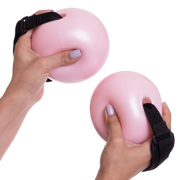 Мяч утяжеленный с манжетом PRO-SUPRA WEIGHTED ENERGY BALL 030-0_5LB 11см розовый 030-0_5LB фото