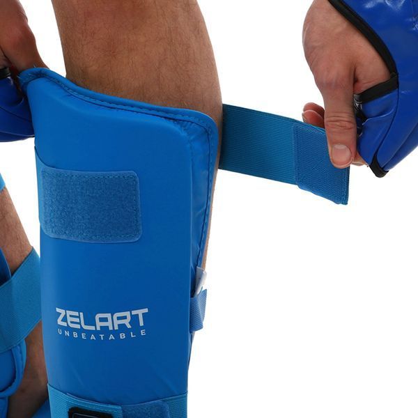 Защита голени и стопы для карате щитки и футы Zelart BO-7249 XS-XL цвета в ассортименте L BO-7249 фото