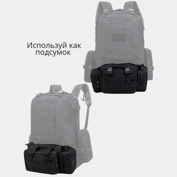Універсальна тактична сумка &ndash; підсумок нагрудна поясна на MOLLE сумка з ременем на плече 5 л ws37142 фото