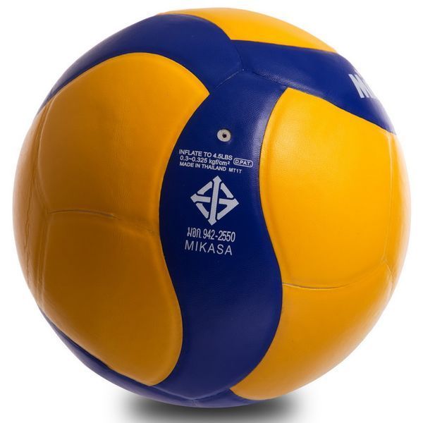 М'яч волейбольний MIKASA V390W №5 PVC жовто-синій V390W фото