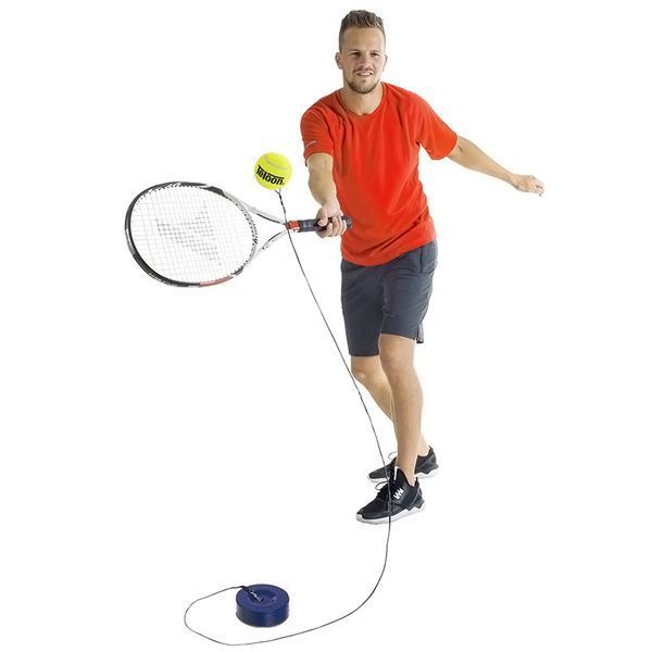 Тренажер для большого тенниса - мяч на резинке с утяжелителем TELOON TENNIS TRAINER TL801-5-Coach1 салатовый-черный TL801-5-Coach1 фото