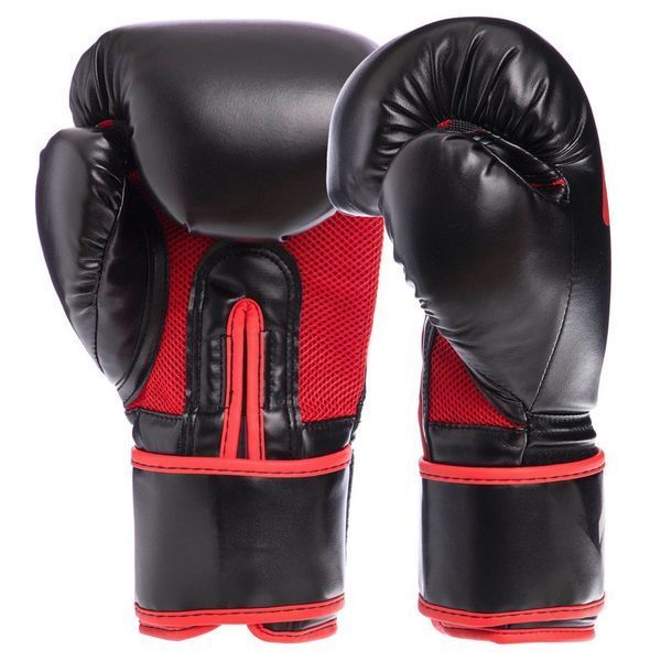 Перчатки боксерские на липучке PU UFC Myau Thai Style UHK-75125 10 унций черный UHK-75125 фото