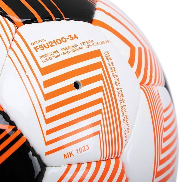 Мяч футбольный MOLTEN UEFA EUROPA LEAGUE F5U2100-34 №5 PU белый-черный-оранжевый F5U2100-34 фото