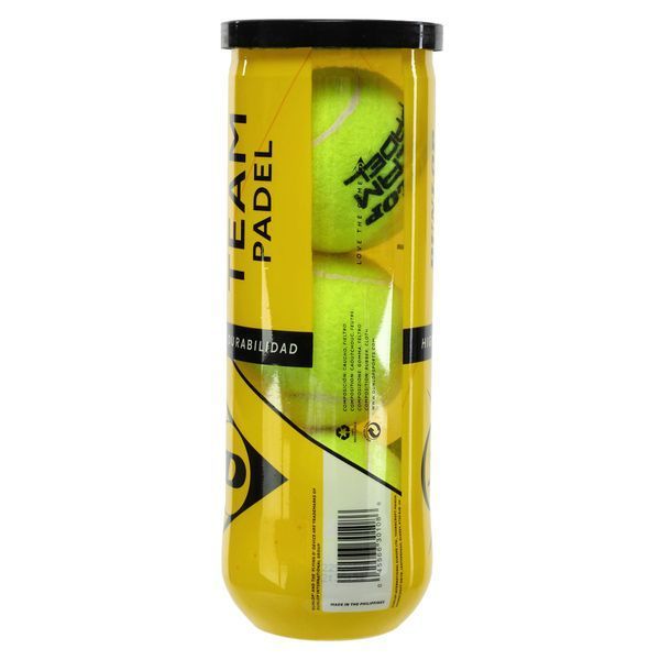 Мячи для большого тенниса DUNLOP TEAM PADEL DL601385 3шт салатовый DL601385 фото