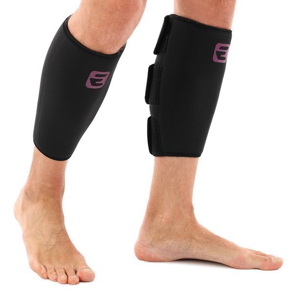 Захист гомілки для важкої атлетики CALF SUPPORT EZOUS A-08 2шт чорний A-08 фото