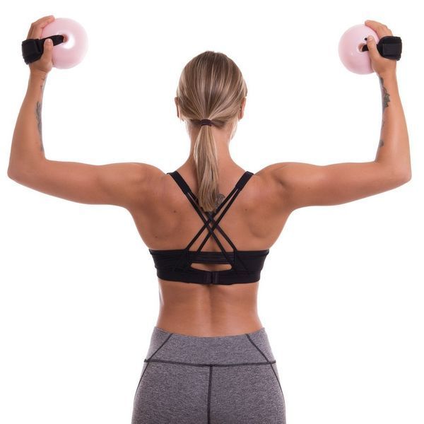Мяч утяжеленный с манжетом PRO-SUPRA WEIGHTED ENERGY BALL 030-0_5LB 11см розовый 030-0_5LB фото