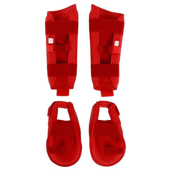 Защита голени и стопы для карате щитки и футы Zelart BO-7249 XS-XL цвета в ассортименте L BO-7249 фото