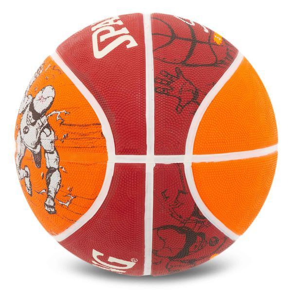Мяч баскетбольный резиновый SPALDING SKETCH CRACK 84451Y размер 7 красный 84451Y фото