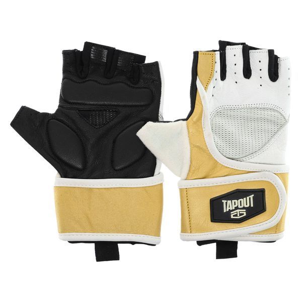 Перчатки для фитнеса и тяжелой атлетики TAPOUT SB168513 XS-M белый-желтый M SB168513 фото