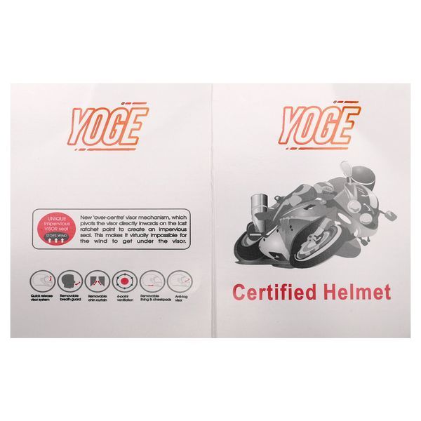 Мотошлем модуляр (flip-up) YOGE Пасть дракона M-9403-3 M-L красный-черный L (58-61) M-9403-3 фото