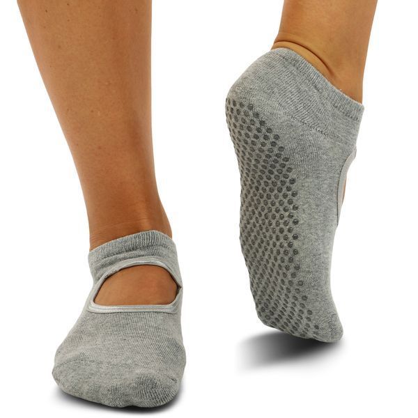 Носки для йоги и пилатеса с закрытыми пальцами нескользящие SP-Sport TA-1090 размер 36-41 цвета в ассортименте TA-1090 фото