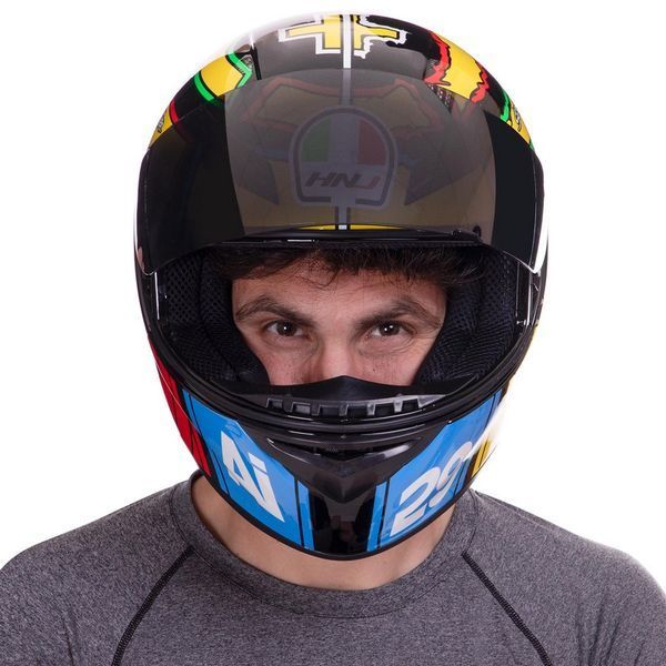 Мотошлем интеграл (full face) HNJ M-601-4 L-XL мультиколор L M-601-4 фото