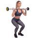 Штанга неразборная с фиксированным весом прямая полиуретановая Zelart Urethane Barbell TA-2689-10 длина-103см 10кг черный-салатовый TA-2689-10 фото 8