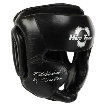 Шлем боксерский с полной защитой кожаный HARD TOUCH BO-5235 S-XL черный L BO-5235 фото
