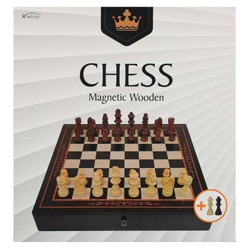 Шахматы настольная игра деревянные на магнитах Xinliye W3302M размер 30см x 30 х 2,5 см W3302M фото