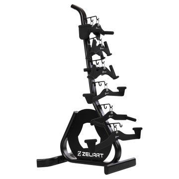 Стойка вертикальная для рукояток и ручек для тренажеров Machine Bar Rack MDbuddy TA-5396 размер-57,3x81x156,1см черный TA-5396 фото