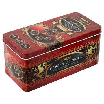 Набор для покера в металлической коробке Poker game set SP-Sport 6620H 200 фишек 6620H фото