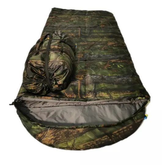 Спальний мішок sleeping bag 210*70 см камуфляжний, Спальник зимовий 30, компактний, Спальник мішок зимовий ws74371 фото