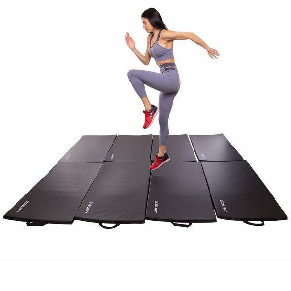 Коврик-мат спортивный складной для упражнений Exercise mat Zelart FI-3565 размер 120х60х2,5см черный FI-3565 фото