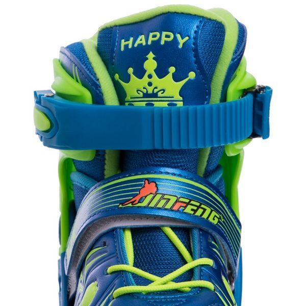 Роликовые коньки раздвижные детские с защитой и шлемом в комплекте JINGFENG SK-179 размер 31-38 S (31-34) SK-179 фото