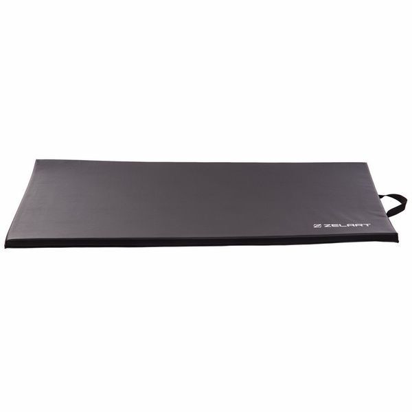 Коврик-мат спортивный складной для упражнений Exercise mat Zelart FI-3565 размер 120х60х2,5см черный FI-3565 фото
