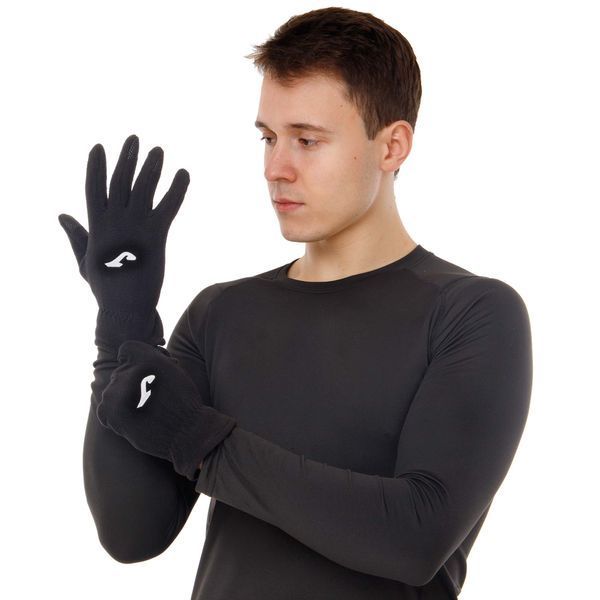 Перчатки спортивные тренировочные теплые Joma WINTER WINTER11-101 размер 7-10 черный 8/8,5дюймов/21,6см WINTER11-101 фото