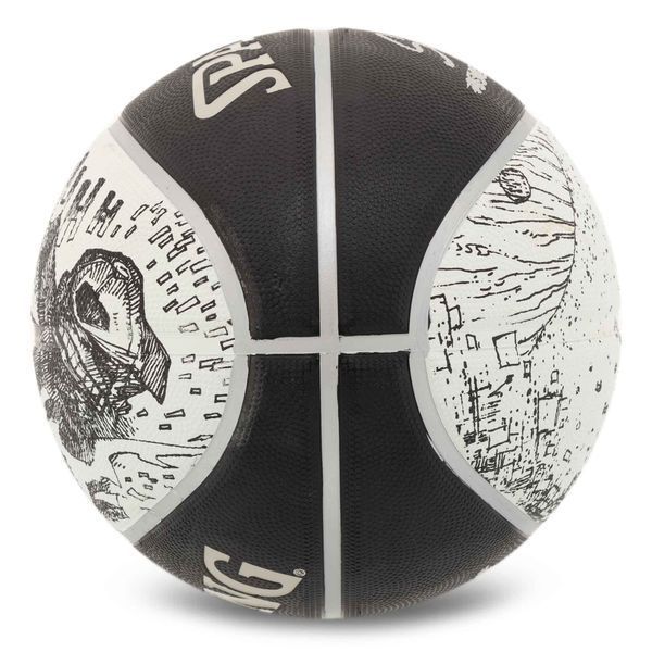 Мяч баскетбольный резиновый SPALDING SKETCH 84447Y размер 7 черный 84447Y фото