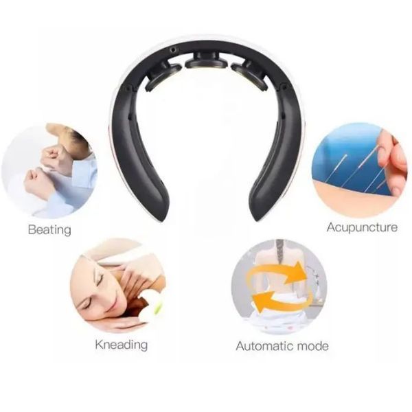 Масажер для шиї Smart Neck Massager HX-1680 6 режимів ws19884 фото