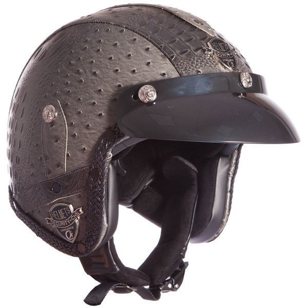 Мотошлем открытый Три четверти для чоппера Ретро-Каска VINTAGE MS-555K-GR M-XL серый MS-555K-GR фото