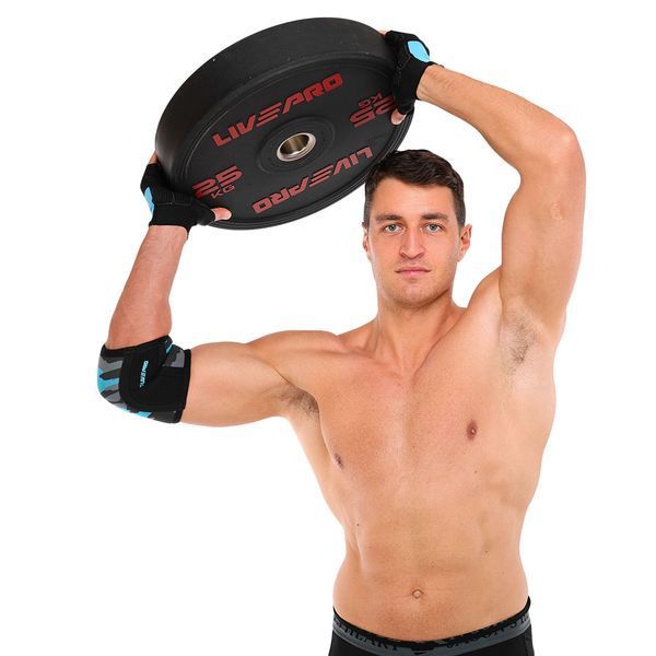 Бамперные диски резиновые Bumper Plates LiveUp LP8331-25 o50.5мм 25кг черный LP8331-25 фото