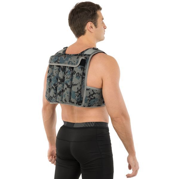 Жилет обтяжувач із регульованою вагою LiveUp WEIGTH VEST LP8195-20 вага-1-20кг чорний-сірий LP8195-20 фото