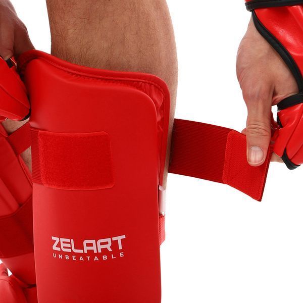 Защита голени и стопы для карате щитки и футы Zelart BO-7249 XS-XL цвета в ассортименте XL BO-7249 фото