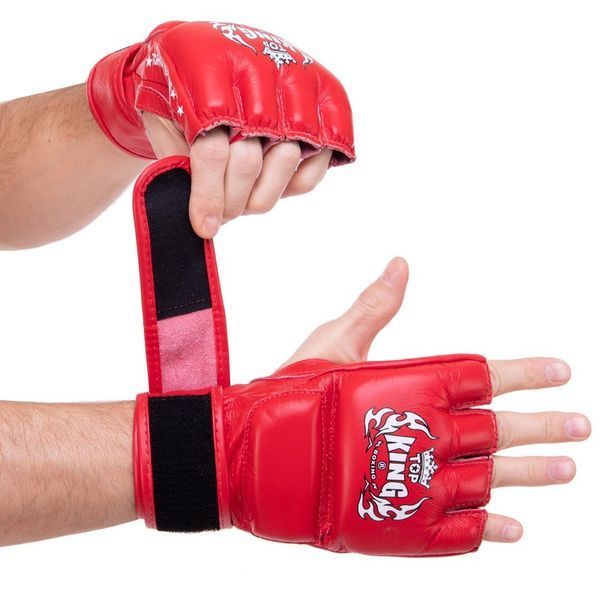 Перчатки для смешанных единоборств MMA TOP KING Super TKGGS S-XL цвета в ассортименте XL TKGGS фото