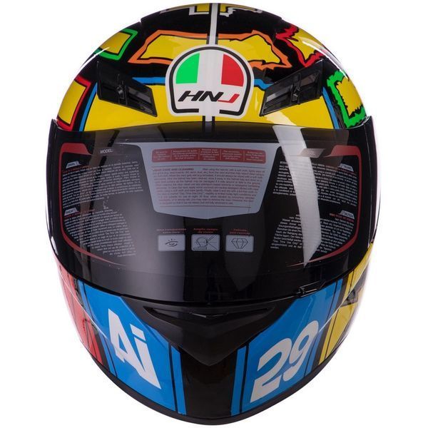 Мотошлем интеграл (full face) HNJ M-601-4 L-XL мультиколор XL M-601-4 фото