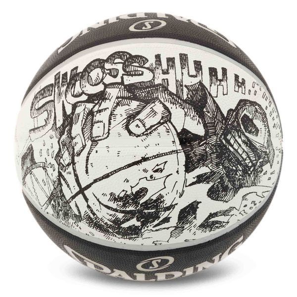 Мяч баскетбольный резиновый SPALDING SKETCH 84447Y размер 7 черный 84447Y фото