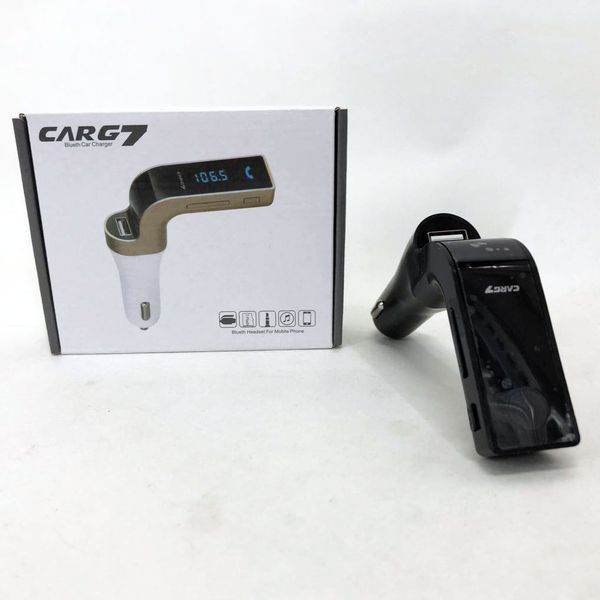 Модулятор FM MOD G7 Bluetooth, блютуз фм передатчик для автомагнитолы, блютуз трансмитер. Цвет: черный ws14712-1 фото