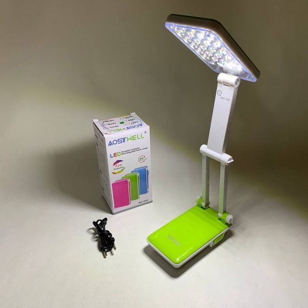 Настольная лампа Topwell 1019 Голубая аккумуляторная светодиодная регуляция уровня наклона. Цвет: зеленый ws11668-1 фото