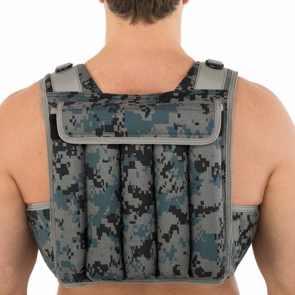 Жилет обтяжувач із регульованою вагою LiveUp WEIGTH VEST LP8195-20 вага-1-20кг чорний-сірий LP8195-20 фото