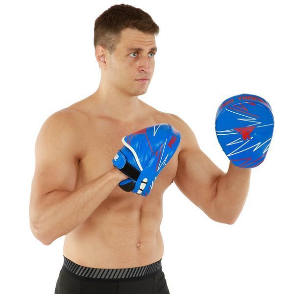 Лапа боксерська вигнута шкіра FISTRAGE PRO TRAINING VL-9351 17х4х22см 2штуки VL-9351 фото