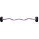 Штанга неразборная с фиксированным весом изогнутая полиуретановая Zelart Urethane Barbell TA-2690-10 длина-102см 10кг черный-салатовый TA-2690-10 фото 2