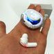 Бездротові навушники TWS T8 PRO з прозорим кейсом Вакуумний LED дисплей Bluetooth 5.3. Колір: білий ws14814-1 фото 2