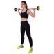 Штанга неразборная с фиксированным весом изогнутая полиуретановая Zelart Urethane Barbell TA-2690-10 длина-102см 10кг черный-салатовый TA-2690-10 фото 7