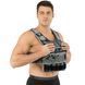 Жилет обтяжувач із регульованою вагою LiveUp WEIGTH VEST LP8195-20 вага-1-20кг чорний-сірий LP8195-20 фото 4