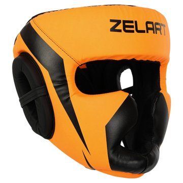 Шлем боксерский с полной защитой PU Zelart BO-7041 S-L-53-68см цвета в ассортименте L BO-7041 фото