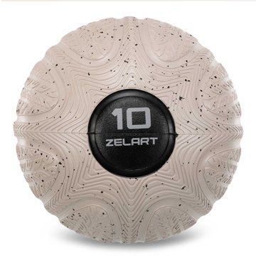 Слэмбол мяч набивной для кроссфита и фитнеса Slam Ball Zelart FI-4905-10 10кг серый FI-4905-10 фото