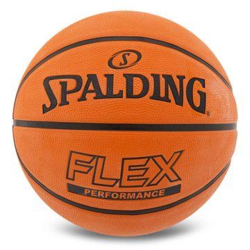 Мяч баскетбольный резиновый SPALDING FLEX 84606Y размер 7 оранжевый 84606Y фото