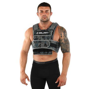 Жилет утяжелитель с регулируемым весом Zelart WEIGTH VEST TA-7806-20 вес-2-20кг камуфляж TA-7806-20 фото
