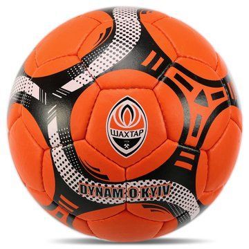 М'яч футбольний BALLONSTAR ШАХТЕР-ДОНЕЦК FB-6696 №5 PU помаранчево-чорний FB-6696 фото