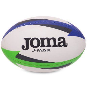 Мяч для регби юниорский Joma J-MAX 400680-217 размер 4 белый-синий-зеленый 400680-217 фото
