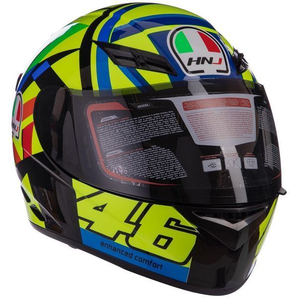 Мотошлем интеграл (full face) HNJ M-601-3 L-XL мультиколор XL M-601-3 фото